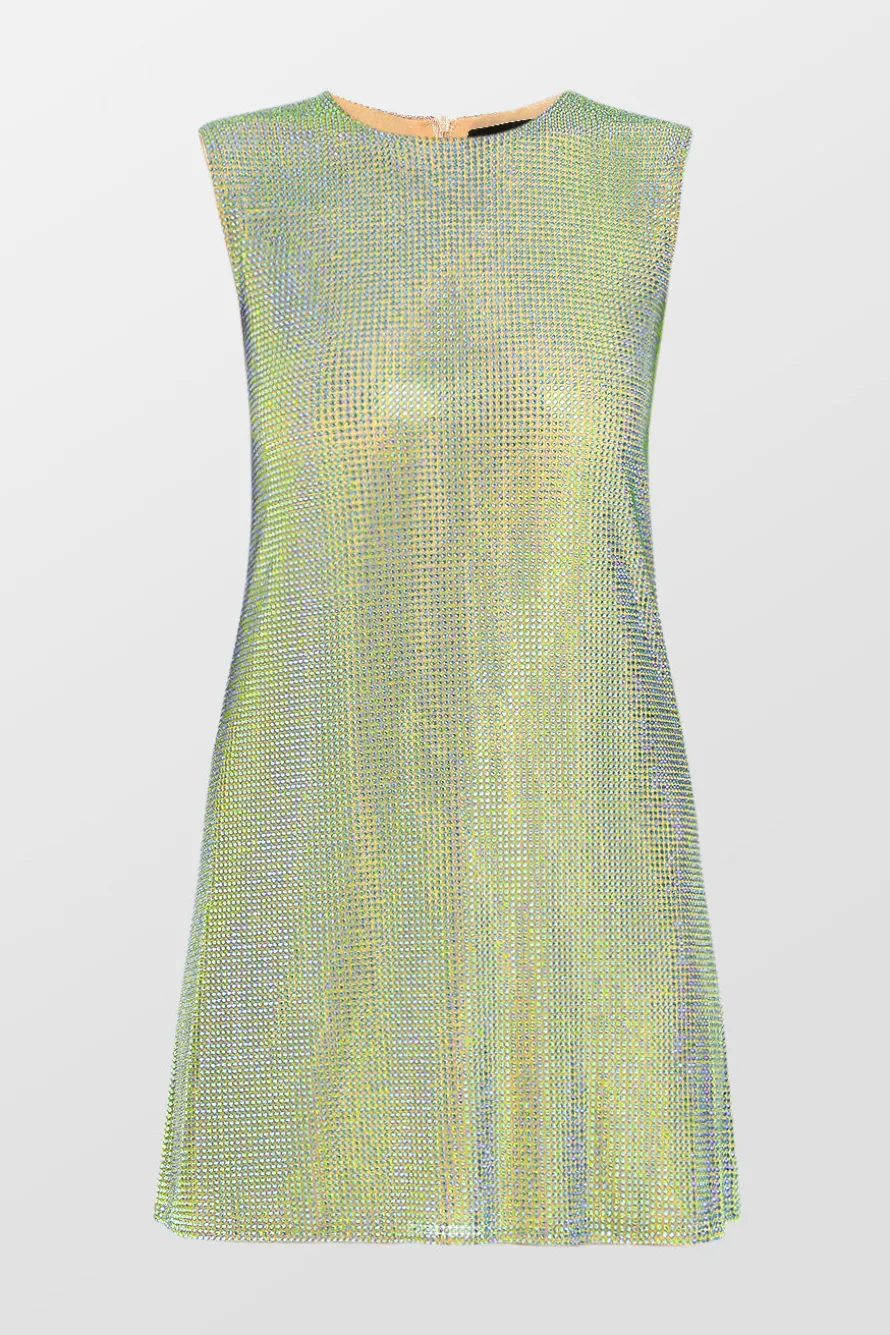 A-Line Sleeveless Mini Dress