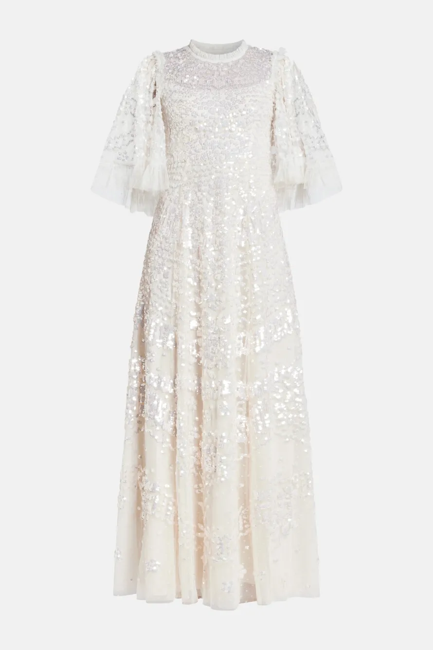 Anais Sequin Evening Dress