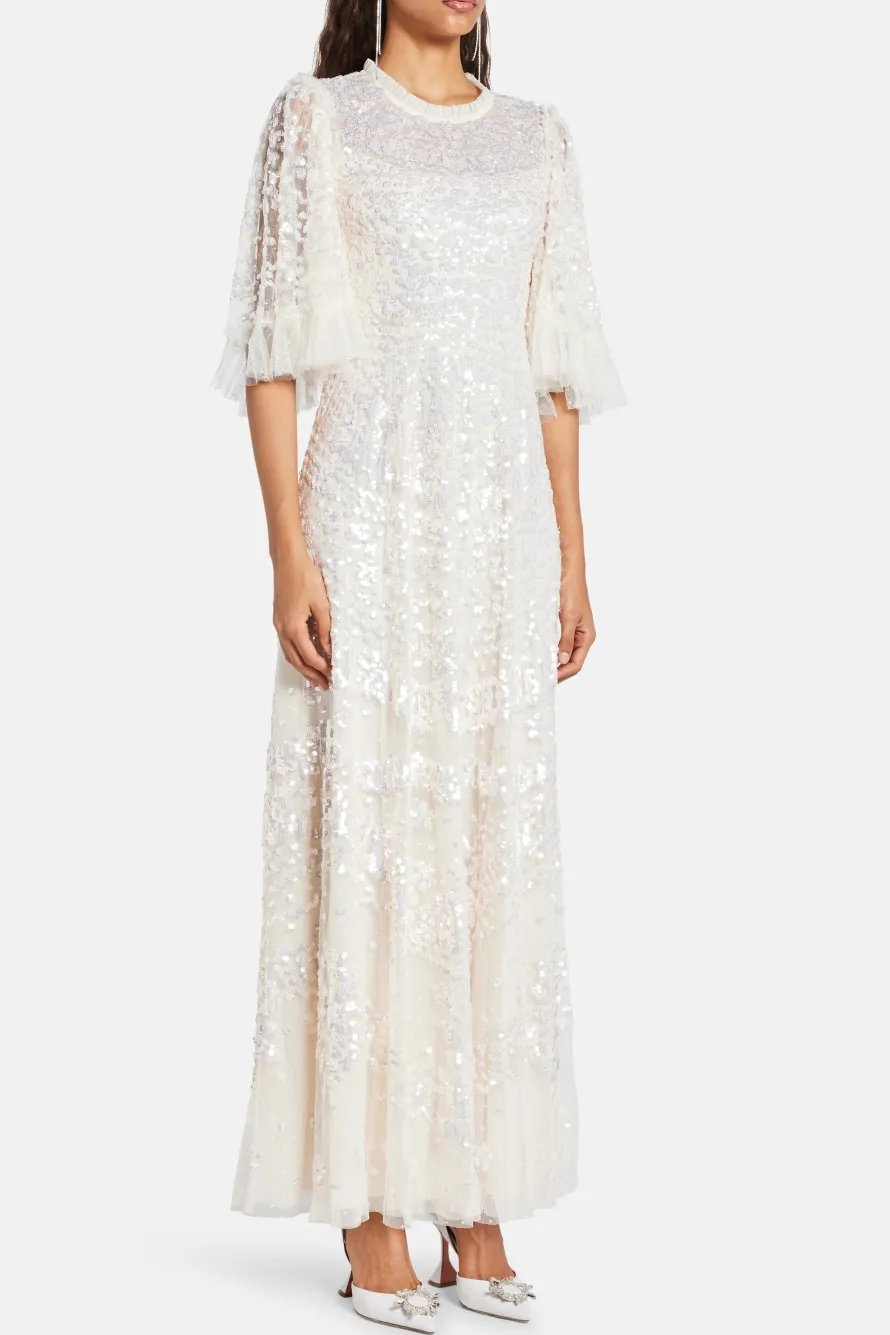 Anais Sequin Evening Dress