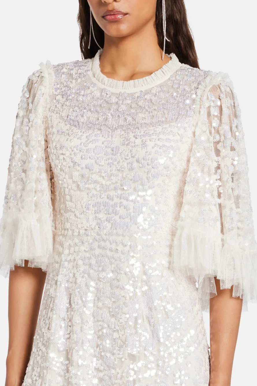 Anais Sequin Evening Dress