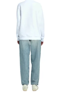 Beads Heart Embroidery Sweatshirt