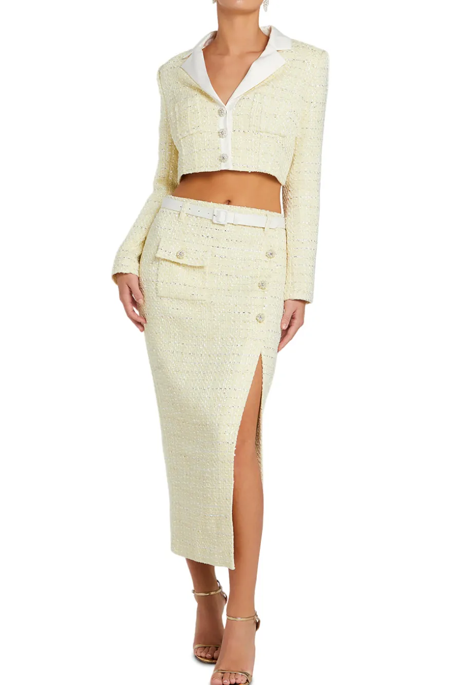 BOUCLE CROPPED JACKET