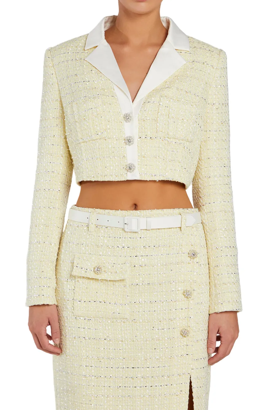 BOUCLE CROPPED JACKET