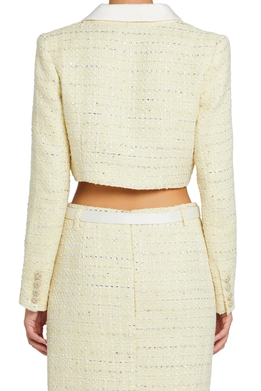 BOUCLE CROPPED JACKET