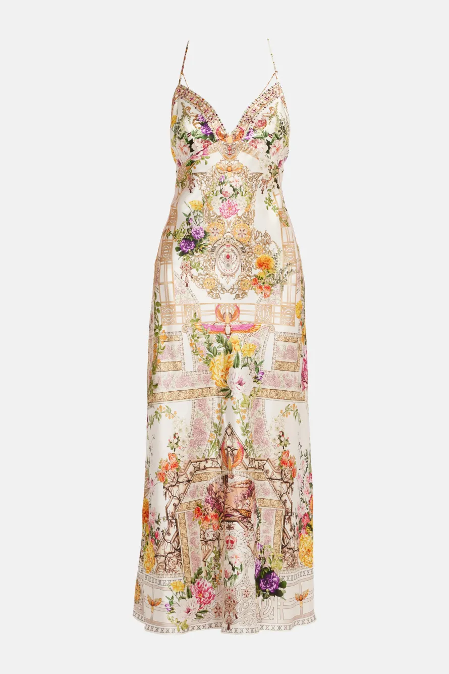 Chain Detail Slip Maxi Dress