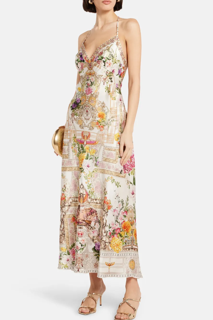 Chain Detail Slip Maxi Dress