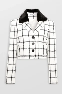 Cream Check Jacket