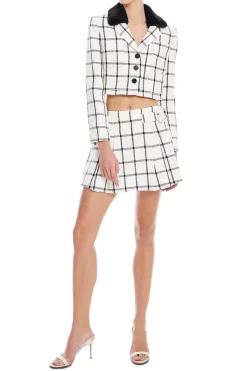 Cream Check Jacket