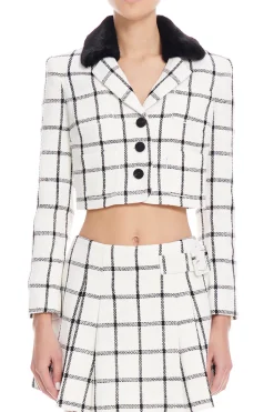 Cream Check Jacket