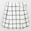 Cream Check Skirt