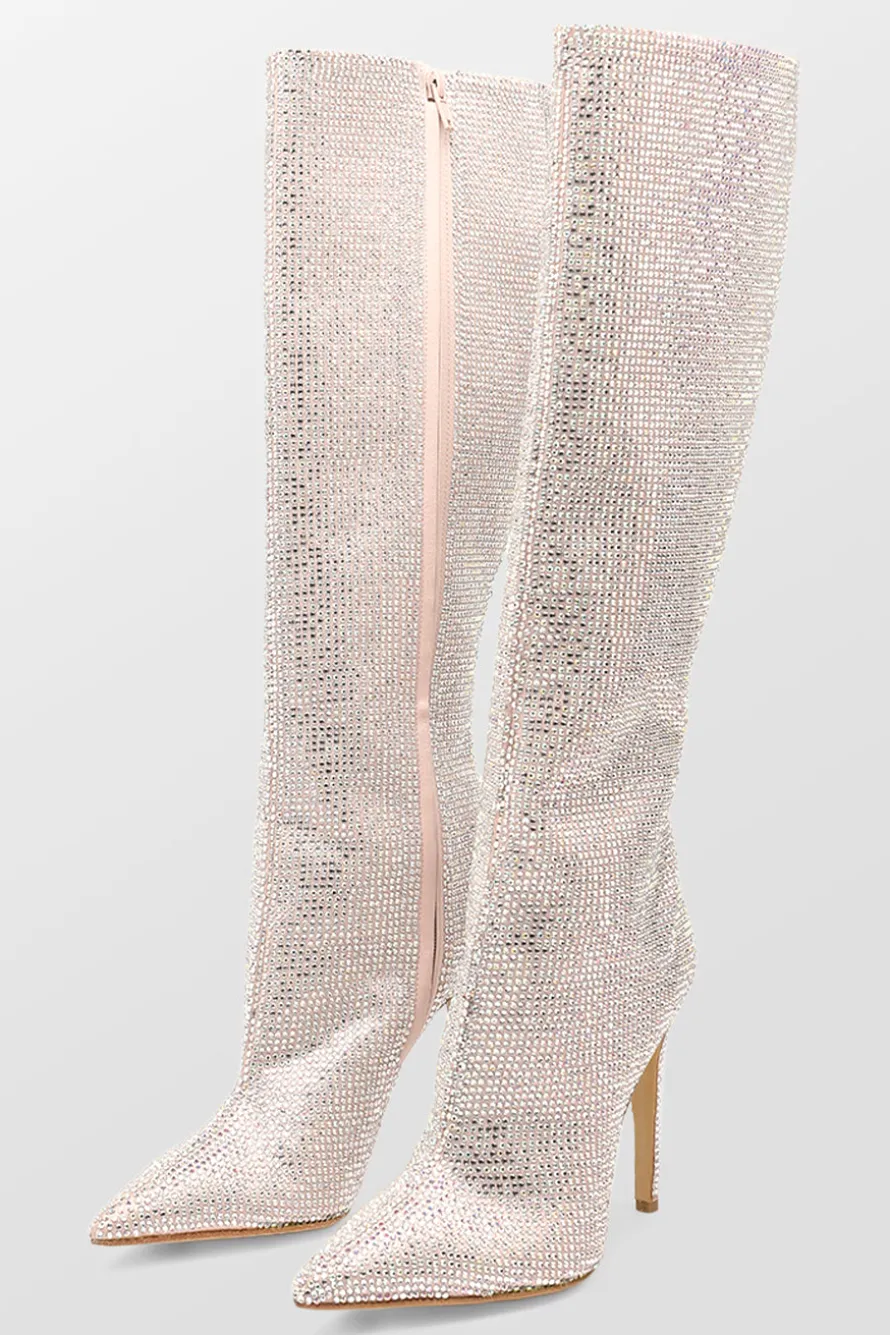 Crystal Embellished Boots