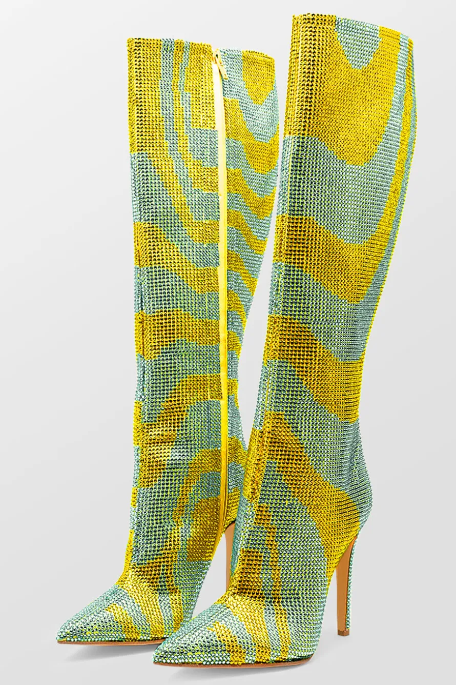 Crystal Embellished Boots