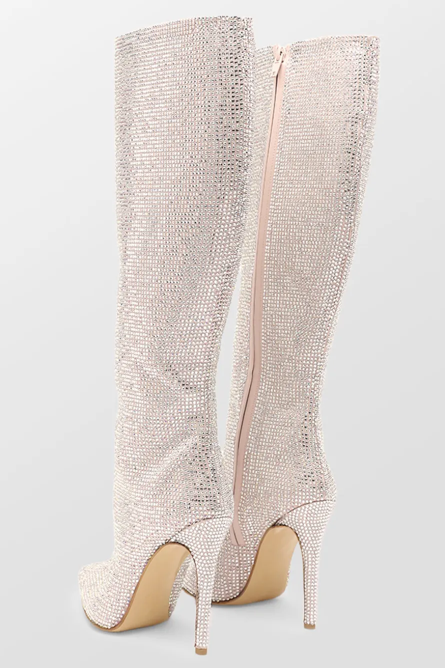 Crystal Embellished Boots