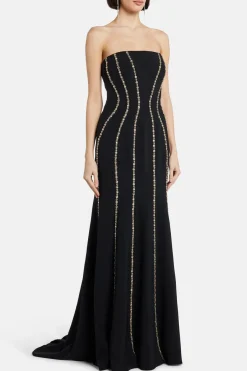 Dash Embellished Evening Gown