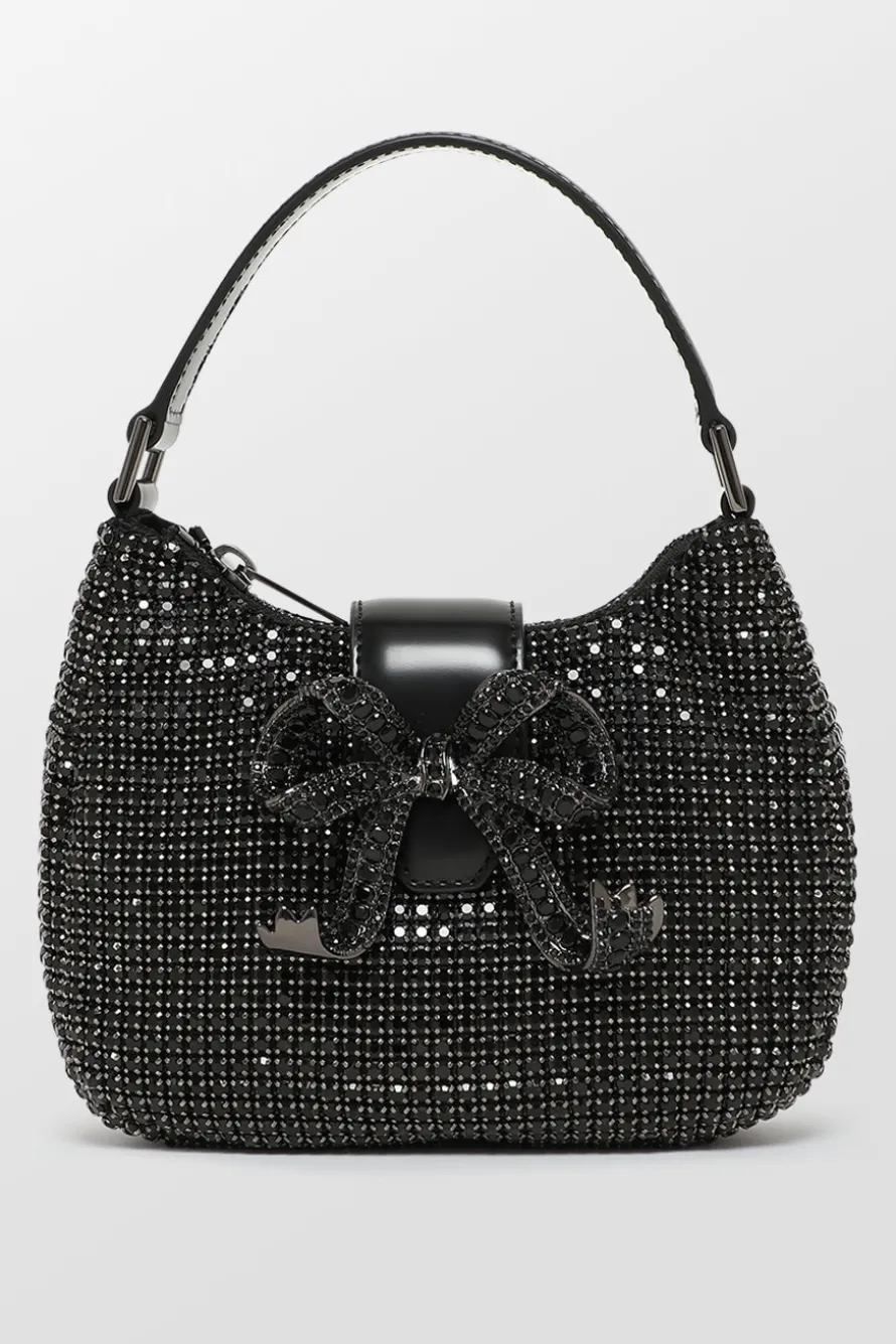 Diamante Crescent Bow Bag