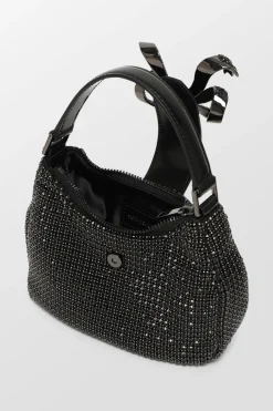 Diamante Crescent Bow Bag
