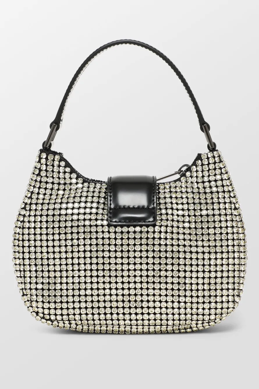 Diamante Crescent Bow Bag