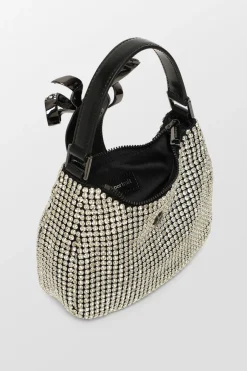 Diamante Crescent Bow Bag