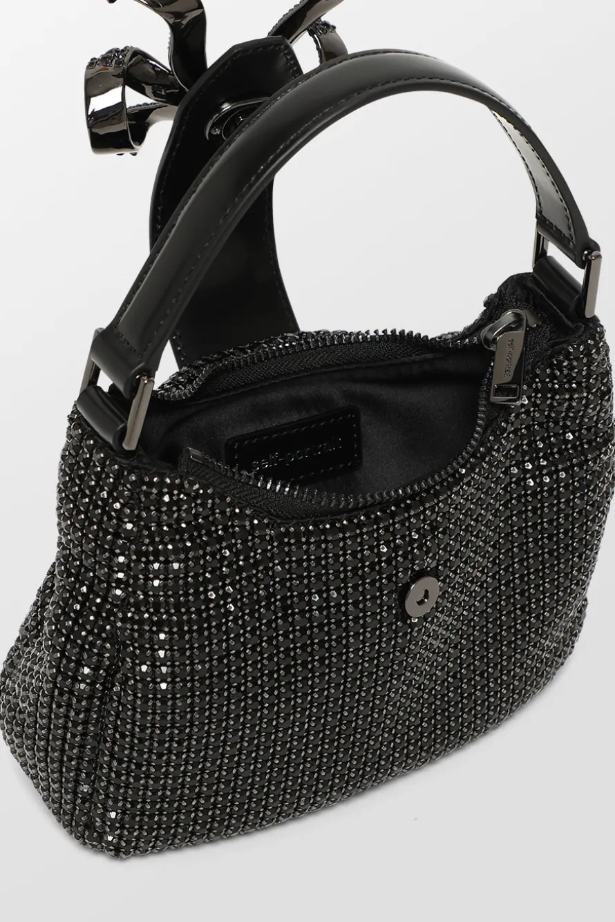 Diamante Crescent Bow Bag
