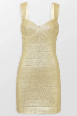 Disco Knit Bustier Mini Dress