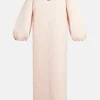 Embellished Evening Dress With Balloon Sleeves