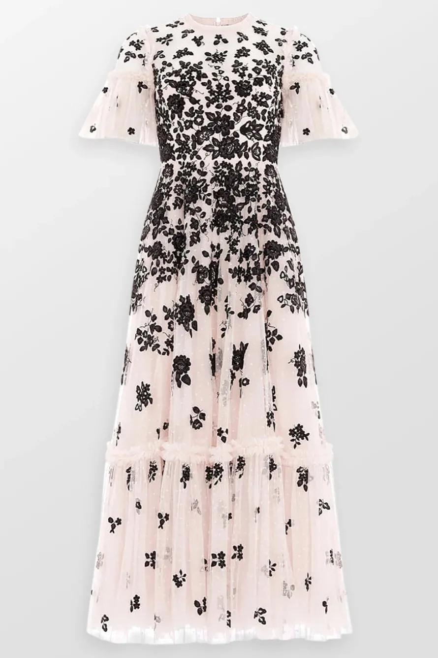 Fluttering Flowers Maxi Dress