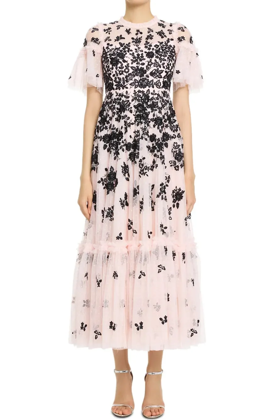 Fluttering Flowers Maxi Dress