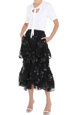 Gathered Ruffle Skirt