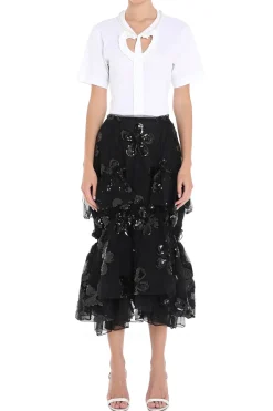 Gathered Ruffle Skirt