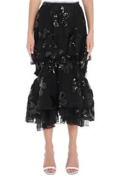 Gathered Ruffle Skirt