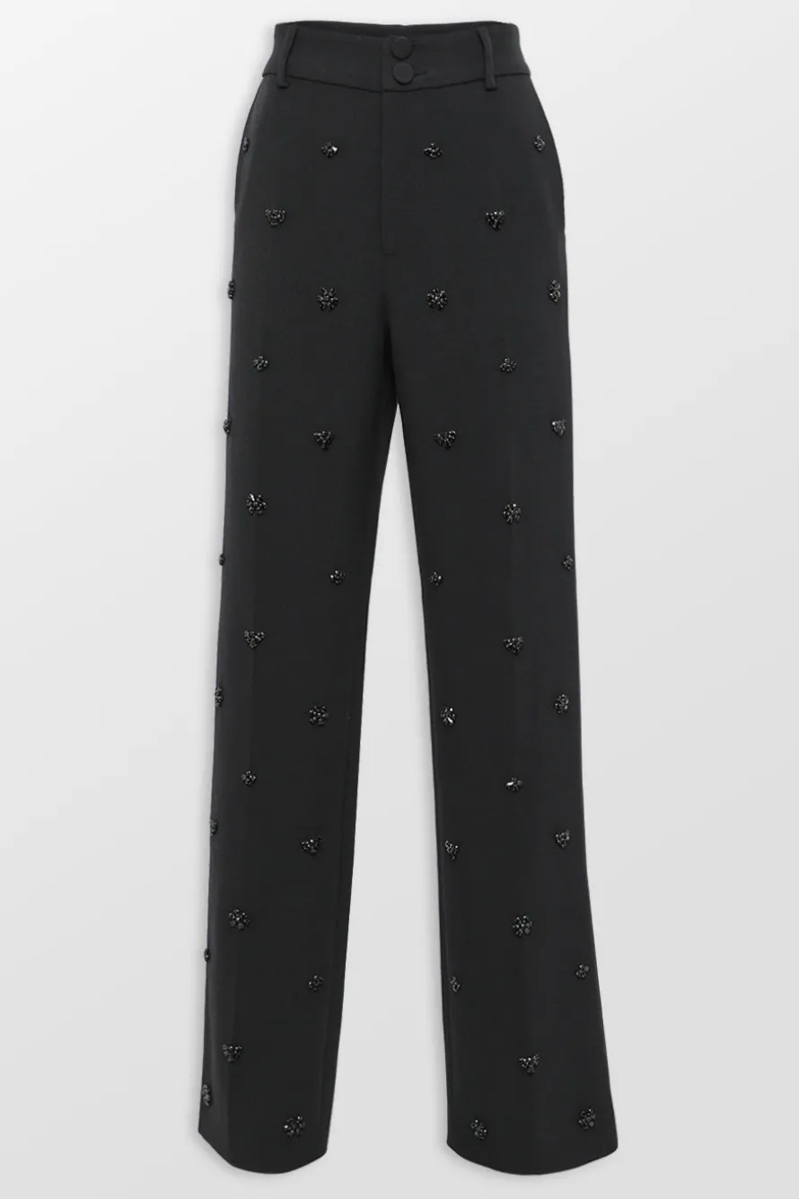 High Waisted Full Length Trouser