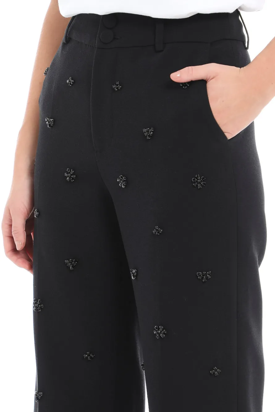 High Waisted Full Length Trouser