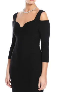 Icon Notched Bateau Midi Dress
