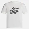 Jaylin Signature Logo Cotton Round Neck T-shirt in White