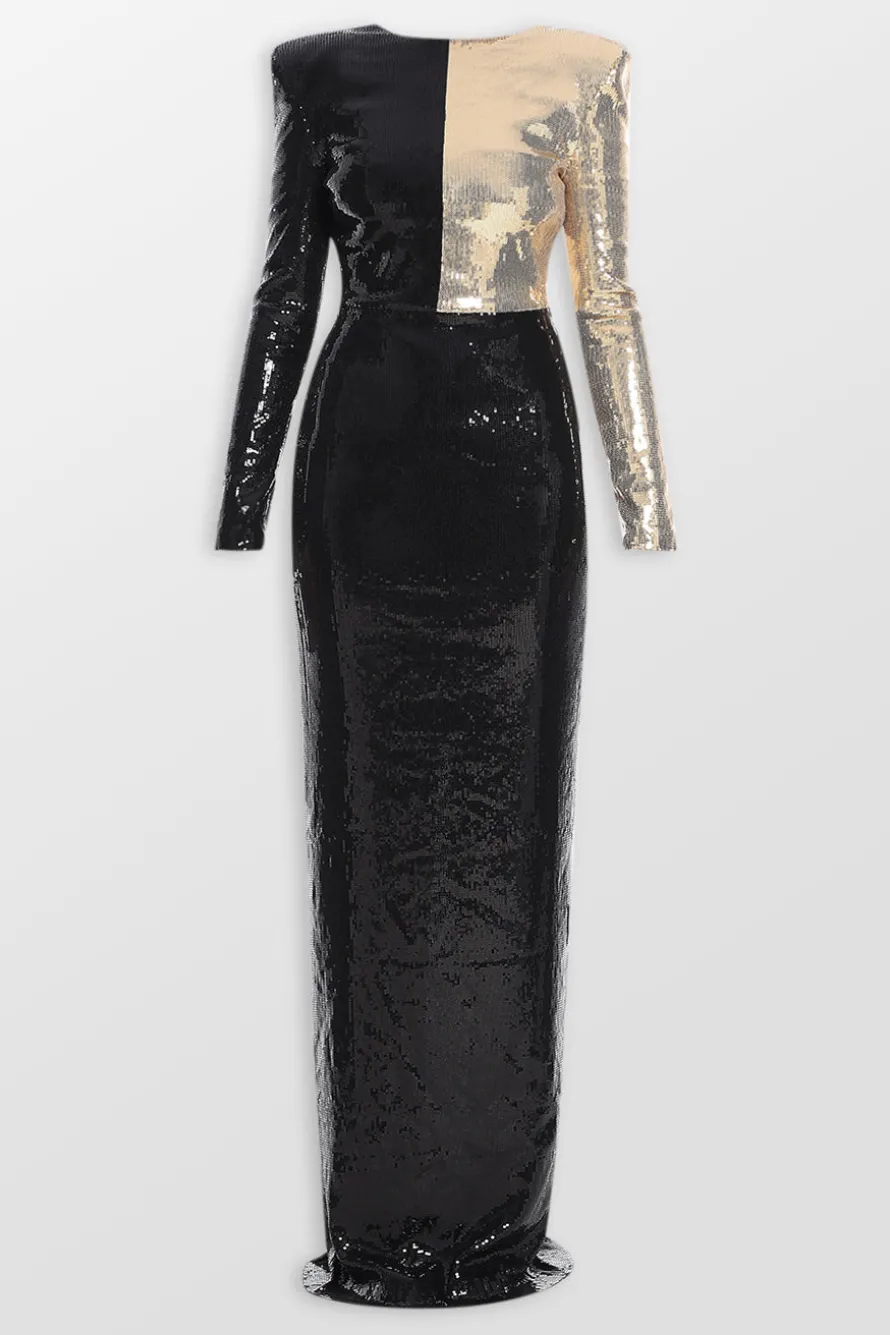 Kandinsky Maxi Evening Gown