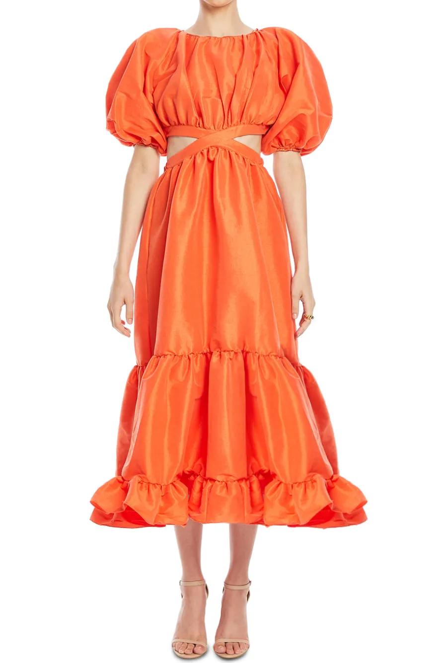 Laila Taffeta Maxi Dress