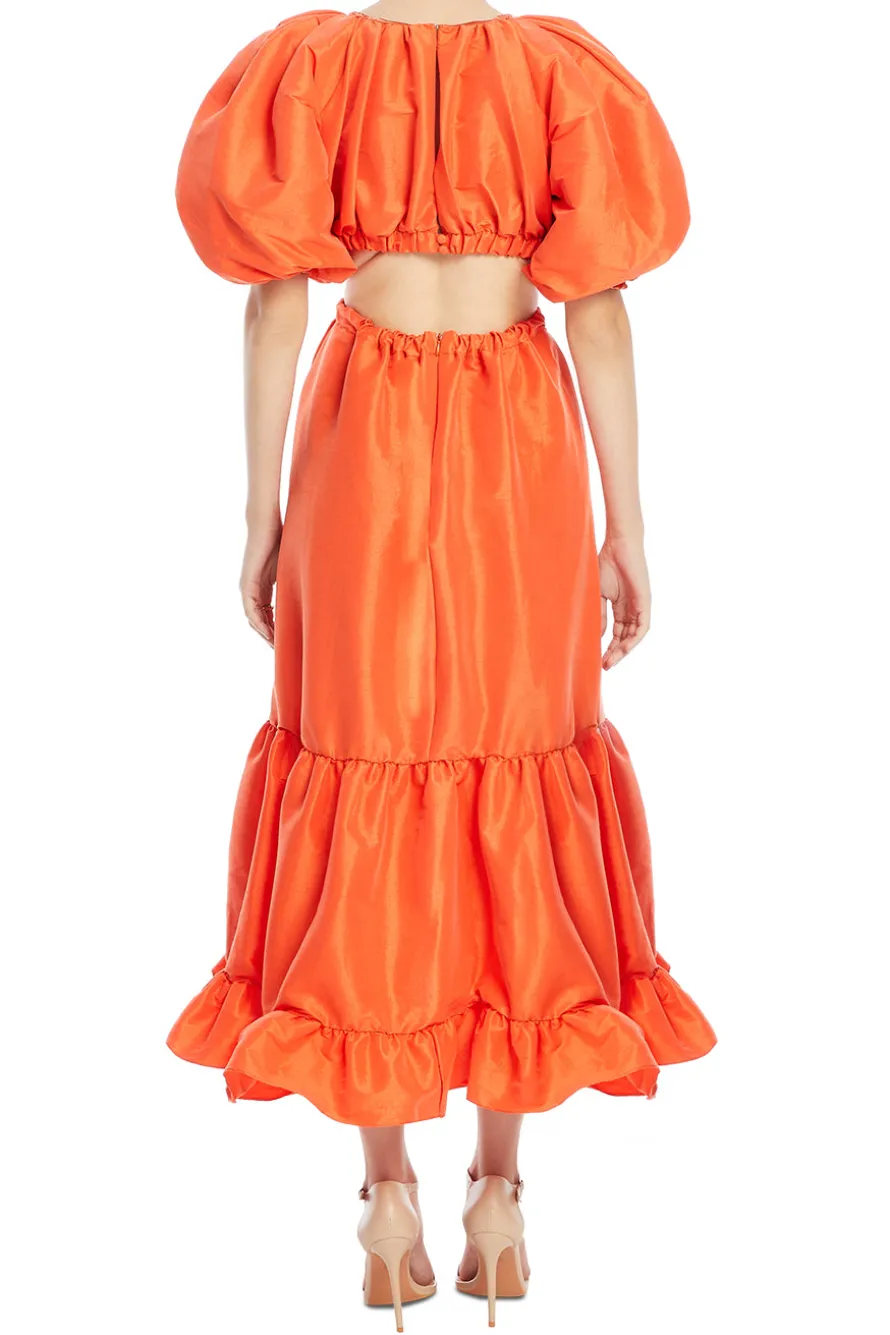 Laila Taffeta Maxi Dress