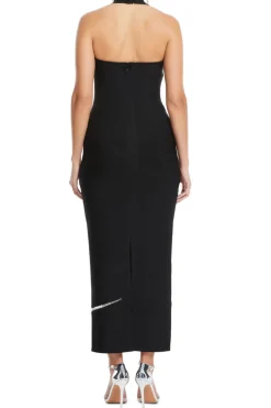 Lennox Crystal Paneled Maxi Dress