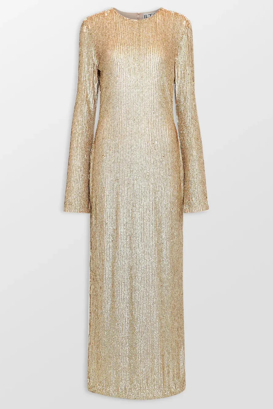 Lorna Embellished Full-Sleeve Maxi Dress