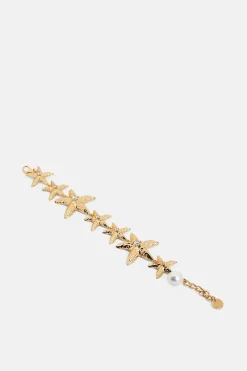 Mottled Sea Star Bracelet in Gold