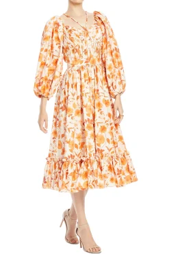 Naia Floral Midi Dress
