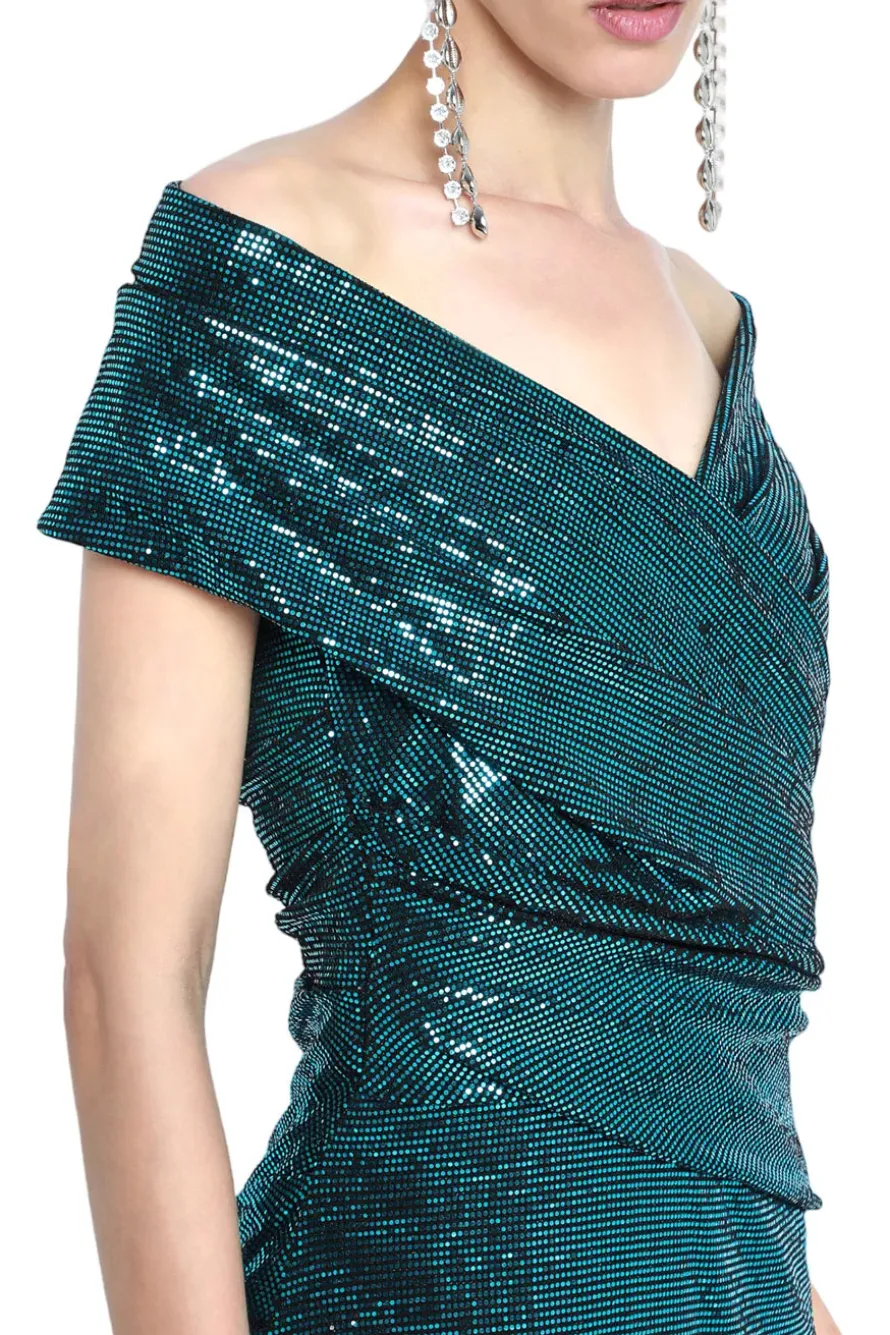 Off Shoulder Evening Gown