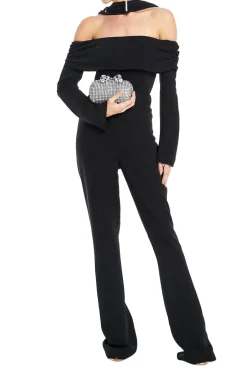 Off Shoulder Flared Jumpsuit