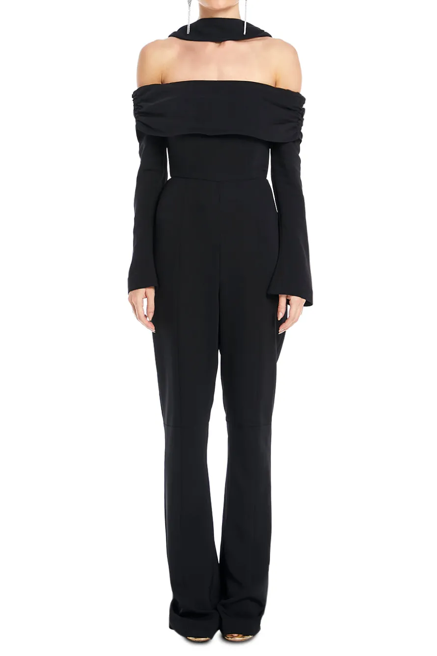 Off Shoulder Flared Jumpsuit
