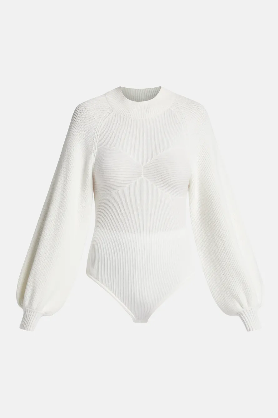 Open Back Knit Bodysuit