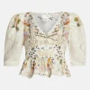 Puff Sleeve Top With Hardware