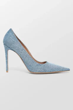 Quinn Denim Pointed Toe Heels