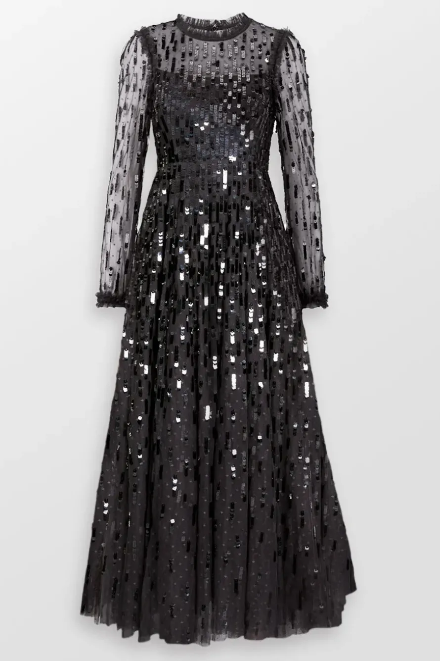 Sequin Dash Evening Dress