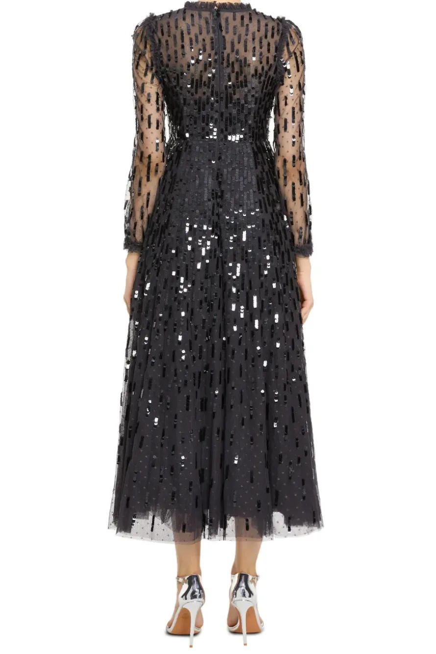 Sequin Dash Evening Dress
