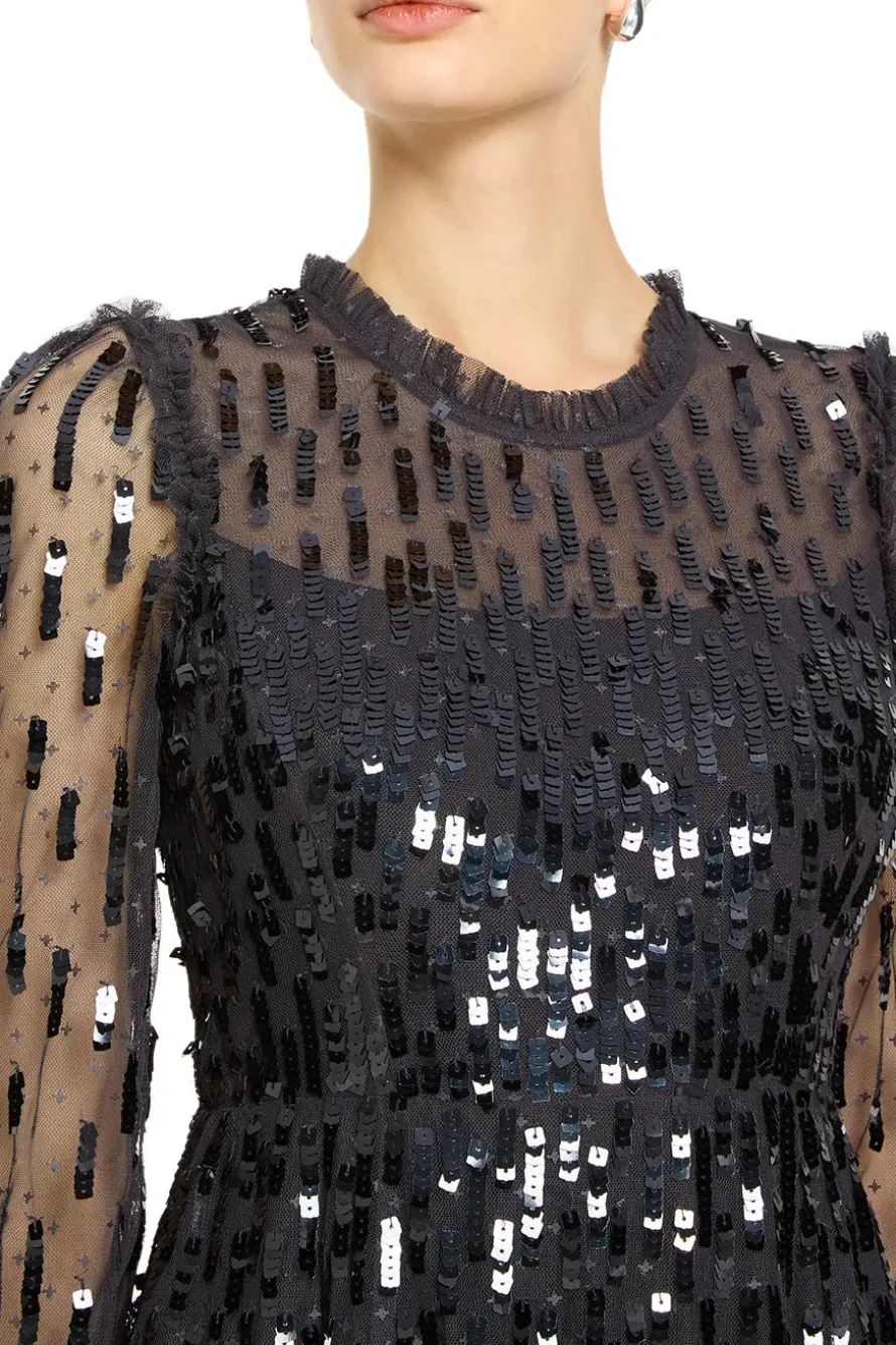 Sequin Dash Evening Dress